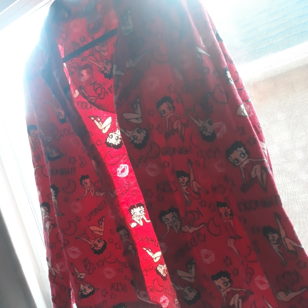 Betty Boop Pajama Shirt Womens - Picture 8 of 8